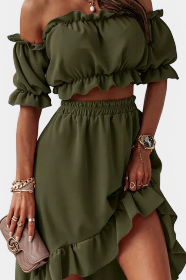 Katja | Conjunto de 2 piezas Off-Shoulder