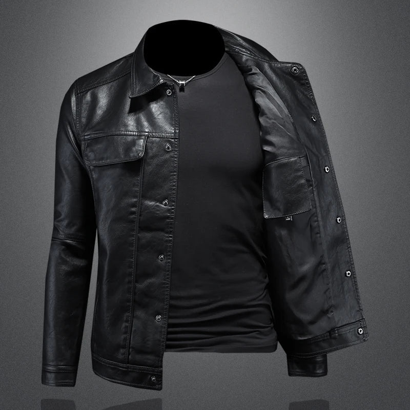 Darius™ | Chaqueta de cuero premium estilo moto