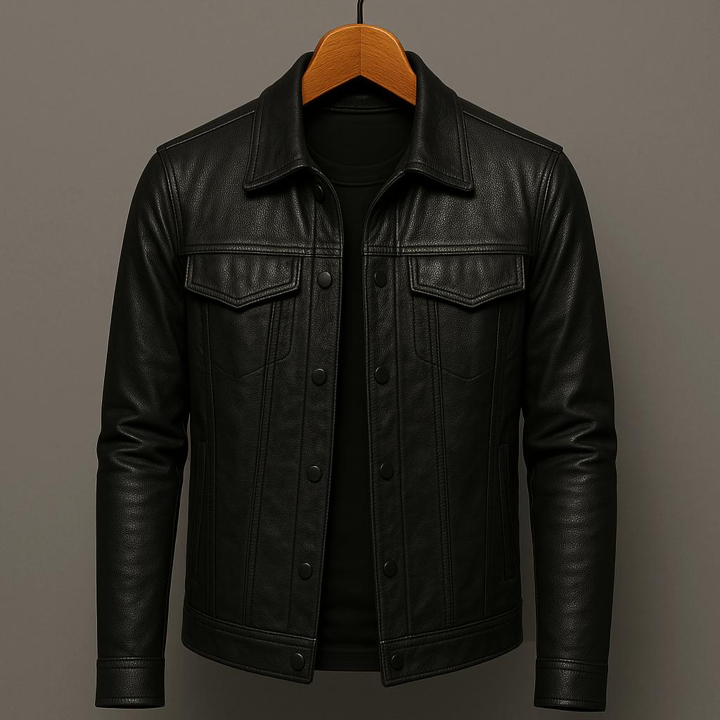 Darius™ | Chaqueta de cuero premium estilo moto