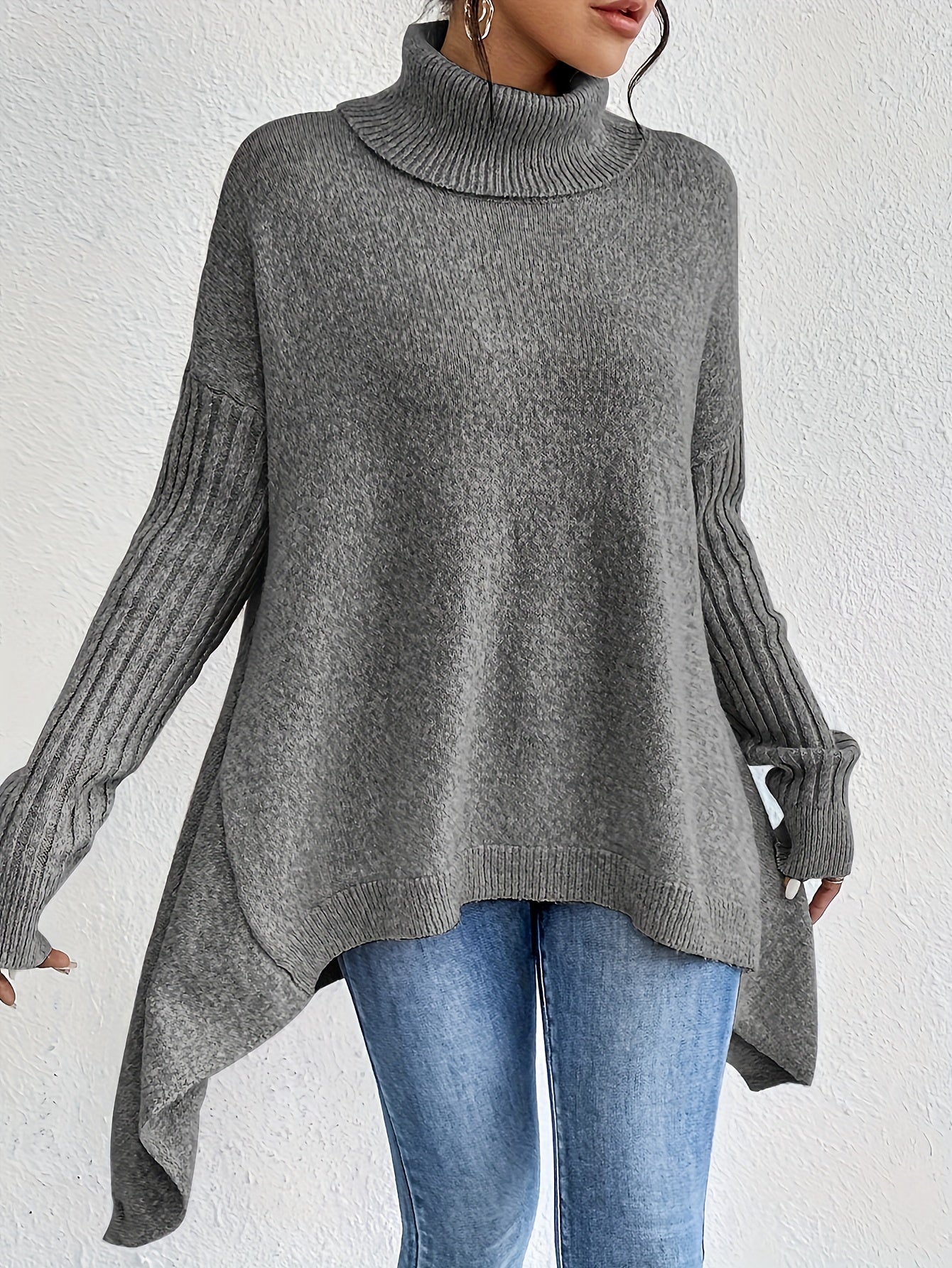 Isla | Suéter de Cuello Alto Oversized