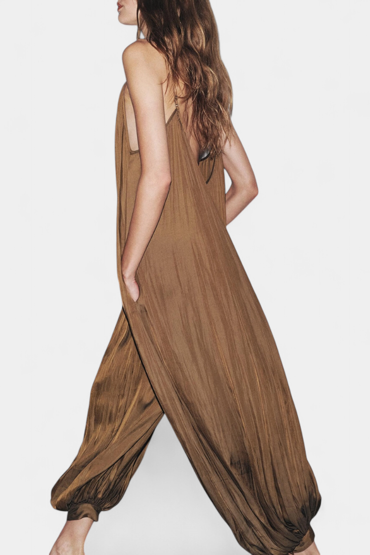 Lucy Mono Largo Plisado con Silueta Relajada