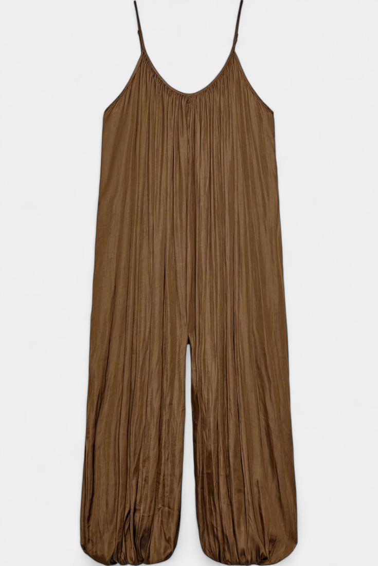 Lucy Mono Largo Plisado con Silueta Relajada