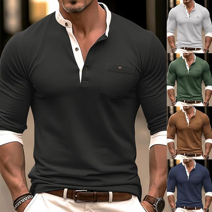 Noah | Henley Slim Fit Hombre