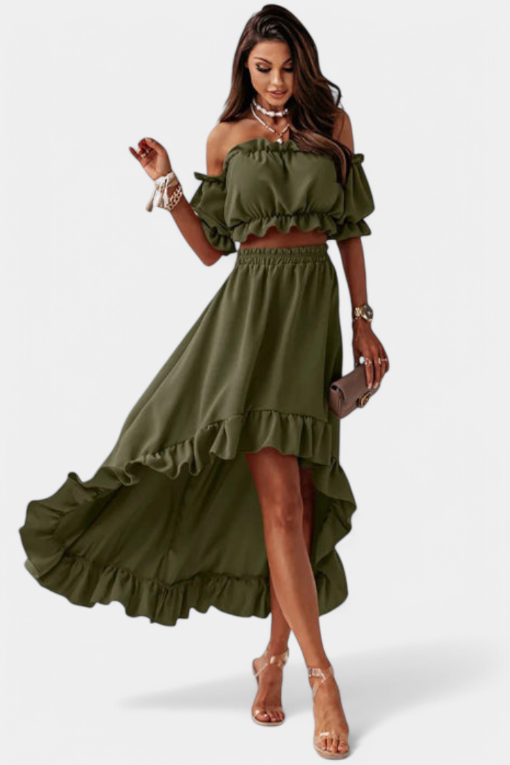 Katja | Conjunto de 2 piezas Off-Shoulder