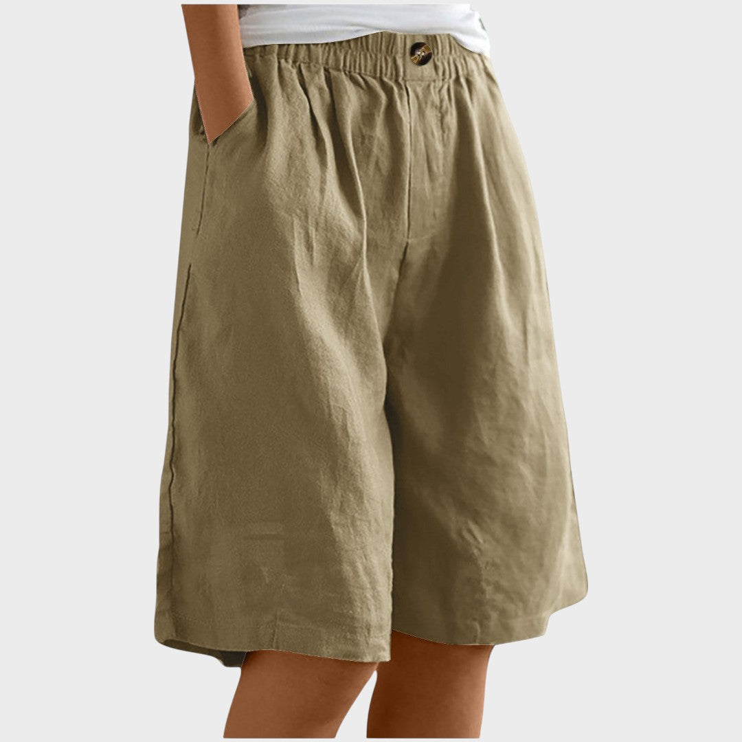 Isabela | Pantalones cortos de lino Medianos