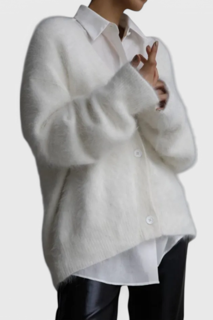 Daniela Cardigan de Mezcla de Cachemira Suave