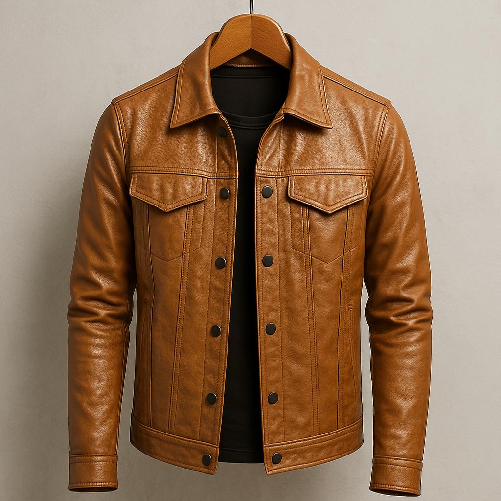 Darius™ | Chaqueta de cuero premium estilo moto