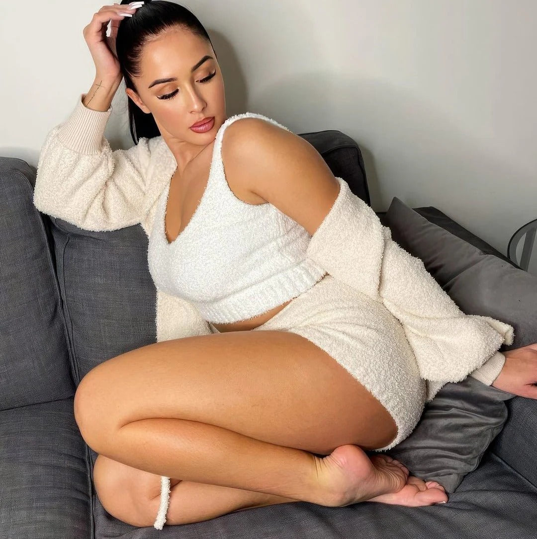 Conjunto de Pijama de 4 Piezas